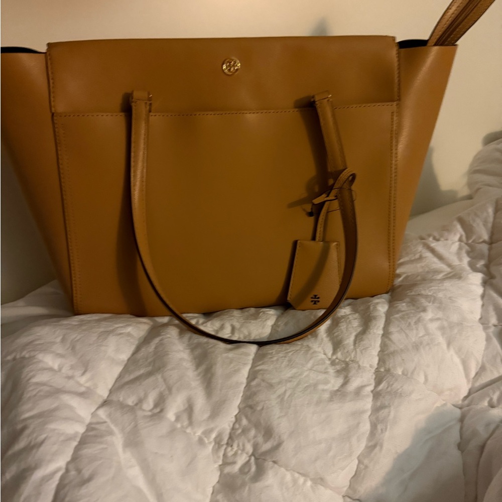 Tory Burch Brown Leather Tote